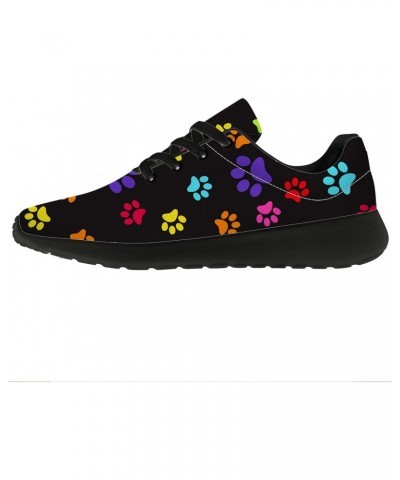 Paw Print Shoes Women's Men's Tennis Shoes Rainbow Animal Dog Cat Paw Shoes Running Trainer Sneakers Gifts for Girls Boys,US ...