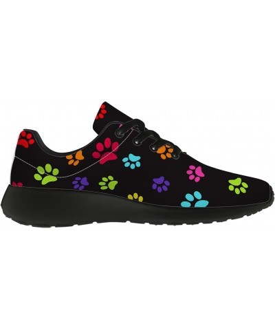 Paw Print Shoes Women's Men's Tennis Shoes Rainbow Animal Dog Cat Paw Shoes Running Trainer Sneakers Gifts for Girls Boys,US ...