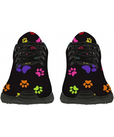 Paw Print Shoes Women's Men's Tennis Shoes Rainbow Animal Dog Cat Paw Shoes Running Trainer Sneakers Gifts for Girls Boys,US ...