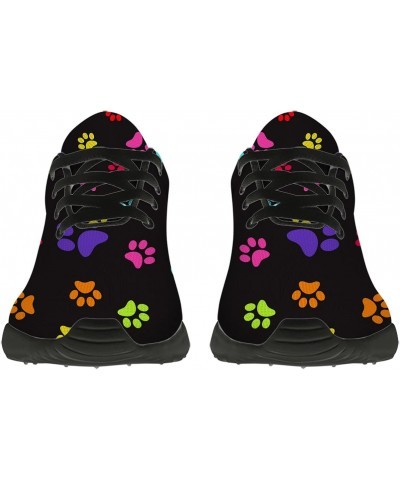 Paw Print Shoes Women's Men's Tennis Shoes Rainbow Animal Dog Cat Paw Shoes Running Trainer Sneakers Gifts for Girls Boys,US ...