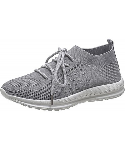 Mens High Top Sneakers, Women's Air Cushion Slip-On Walking Shoes, Casual Mesh Fashion Sneakers Gift Z 05-grey $17.39 Athleti...