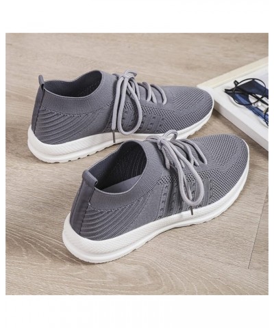 Mens High Top Sneakers, Women's Air Cushion Slip-On Walking Shoes, Casual Mesh Fashion Sneakers Gift Z 05-grey $17.39 Athleti...