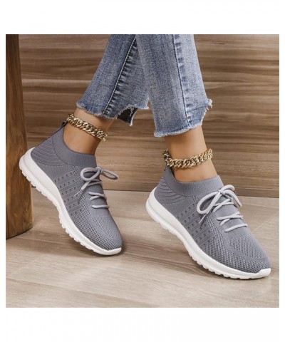 Mens High Top Sneakers, Women's Air Cushion Slip-On Walking Shoes, Casual Mesh Fashion Sneakers Gift Z 05-grey $17.39 Athleti...