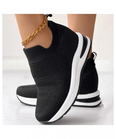 Womens Casual Shoes Air Cushion Breathable Flat Sole Inner Elevated Sports Shoes Comfortable Fit Single Shoes Large Women Fas...