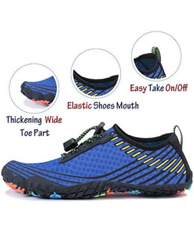 Men Women Water Sports Shoes Slip-on Quick Dry Aqua Swim Shoes for Pool Beach Surf Walking Water Park 1blue $15.74 Outdoor Shoes