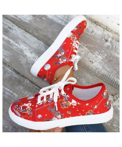 Women's Slip On Canvas Sneaker Fashion Leisure Shoes Low Top Platform Dress Shoes Gym Shoes Classic Slide Sandals Red $14.69 ...