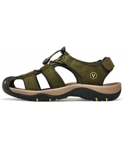 Leather Mens Beach Shoes Summer Outdoor Sandals and Slippers 11 Black $25.37 Sandals