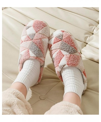 Women's Plush Memory Foam Slippers Winter Warm Cozy Slip-on House Slippers Cute Faux Fur Lining Anti-Skid Sole Outdoor Shoes ...