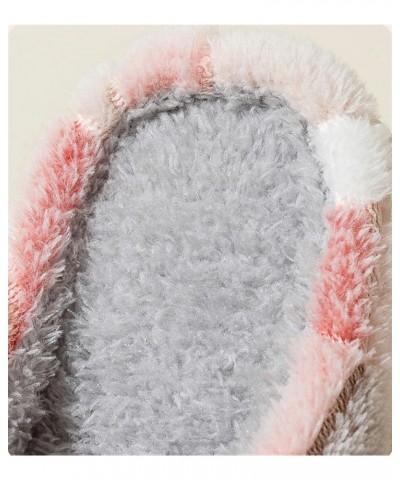 Women's Plush Memory Foam Slippers Winter Warm Cozy Slip-on House Slippers Cute Faux Fur Lining Anti-Skid Sole Outdoor Shoes ...