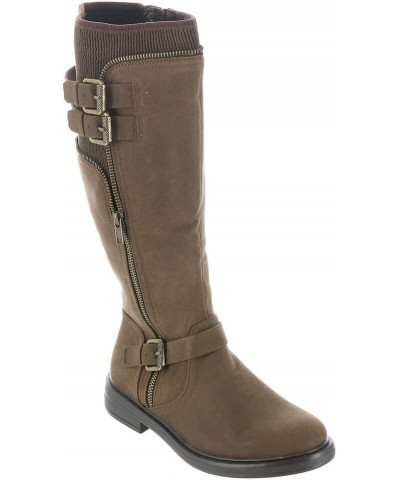 Women's Mazed Knee High Boot Brown/Fabric $23.09 Boots