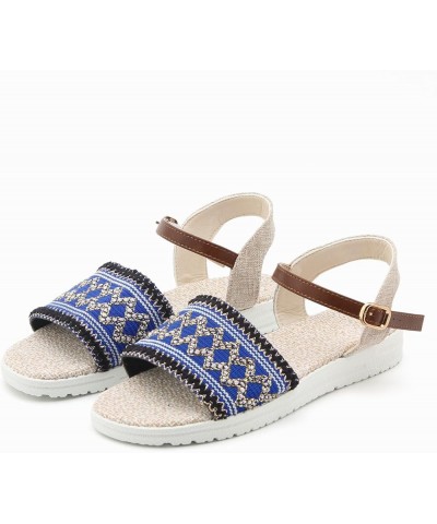 Sandals Womens Dressy Flat Platform Sandals Orthopedic Boho Sandals Slippers Casual Summer Womens Rubber Sandals Blue $12.47 ...