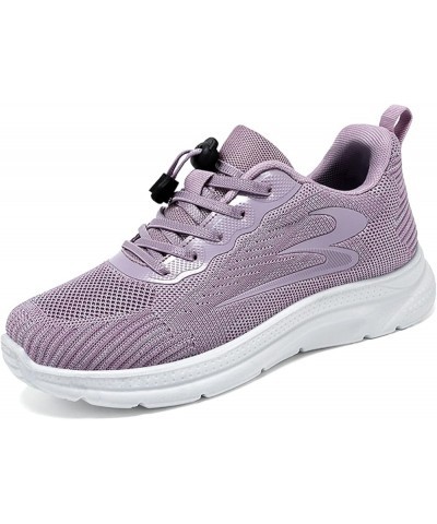 Fashion Summer and Autumn Women Sneakers Shoes Fly Woven Mesh Breathable Sneaker Booties for Women No Heel (Red, 7) 8 Purple ...