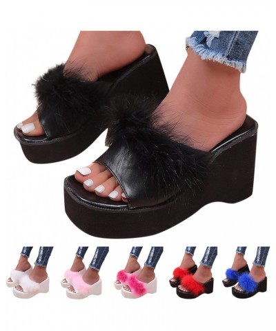 Fashion Spring And Summer Women Sandals High Heels Wedge Heel Thick Soled Platform Womens Breathable Walking Rd1 $19.26 Sandals