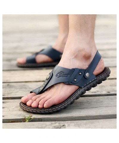 Flip Flops Mens Flip Casual Flops,Large size lightweight dual-use casual flip-flops, flip flops and breathable outdoor beach ...