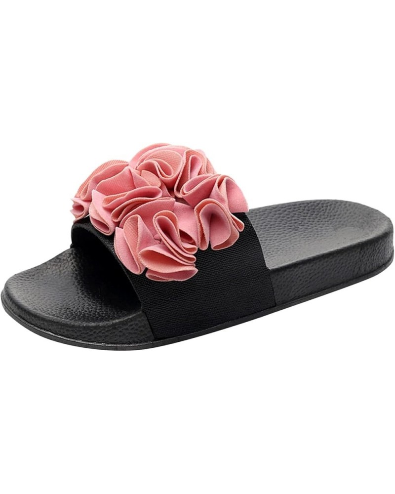 Breathing Design Sandals for Women Women Slippers Summer Flower Fashion Shoes Teen Girls Polka Dot Slippers Pink $18.00 Athle...