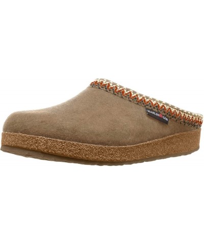 Grizzly ZigZag Felt Clog Wool Slipper Brown $32.30 Flats