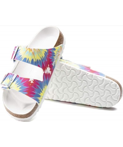 Women's Soft Footbed Arizona SFB Blu Oil LTR N Tie Dye $88.56 Sandals