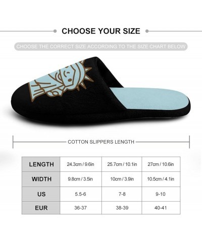 I Love New York Cotton Slippers for Women Memory Foam Cozy Non Skid House Shoes 38-39_（7-8） $16.50 Slippers