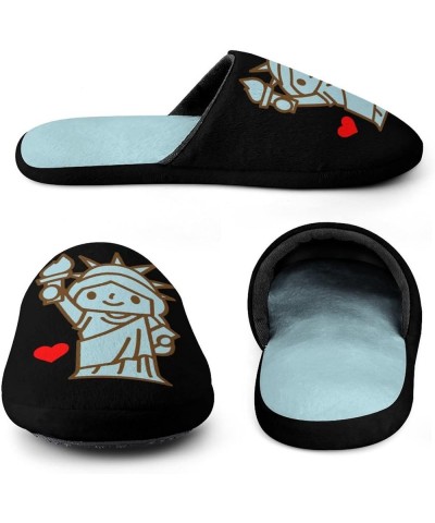 I Love New York Cotton Slippers for Women Memory Foam Cozy Non Skid House Shoes 38-39_（7-8） $16.50 Slippers