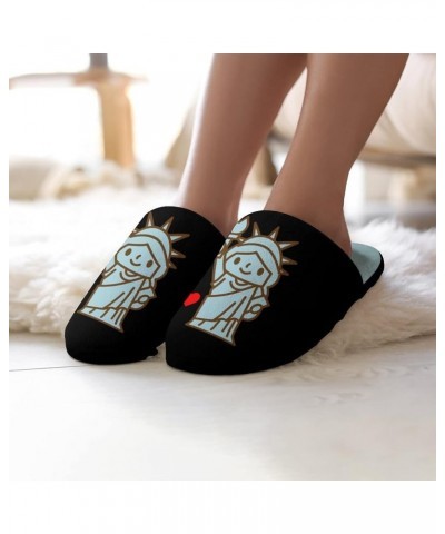 I Love New York Cotton Slippers for Women Memory Foam Cozy Non Skid House Shoes 38-39_（7-8） $16.50 Slippers