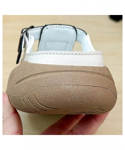 Summer Slippers Women's Outwear Shoes Casual Step On Lazy Little White Shoes Size 12 Womens Shoes Sandals Black $14.14 Sandals