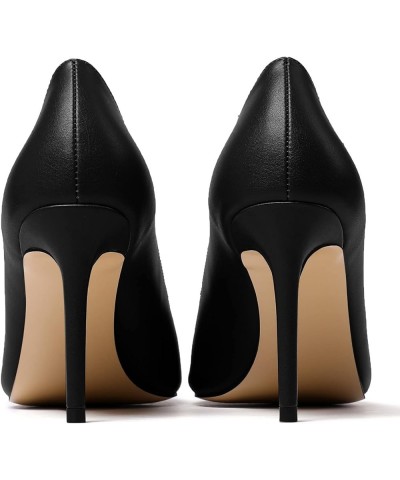 Women Peep Toe Pumps Mid-Heel Pumps Formal Wedding Bridal Classic Heel Open Toe Stiletto Matte Black $24.00 Pumps