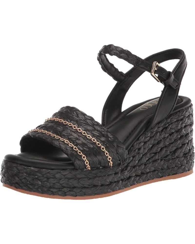 Women's L-Peachy Wedge Sandal Black $20.74 Sandals