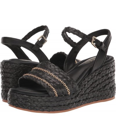 Women's L-Peachy Wedge Sandal Black $20.74 Sandals