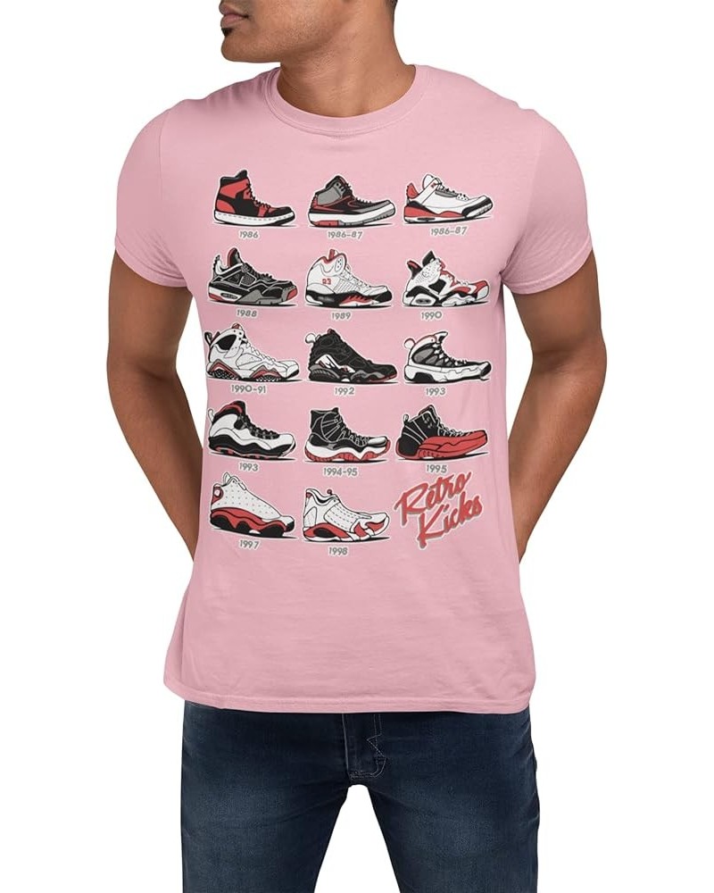 Jordan Retro Sneakers Image T Shirt to Match Jordans, Tee to Match Jordan 1 2 3 4 5 6 11 12 13 Gift for Jordan Light Pink $19...