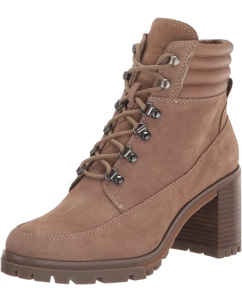 Women's Donenta Shearling Lace Up Bootie Ankle Boot Wild Mushroom $21.18 Boots