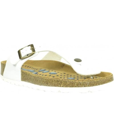 Siete Lunas Geneve Womens White Designer Thong Sandals White $24.95 Sandals