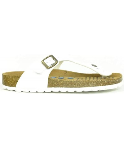 Siete Lunas Geneve Womens White Designer Thong Sandals White $24.95 Sandals