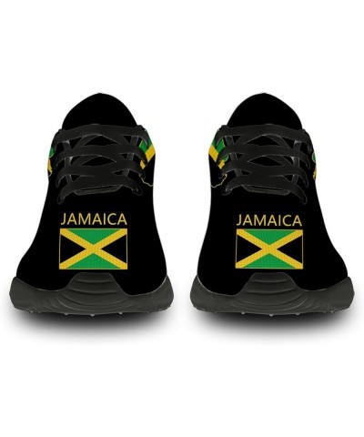 Jamaica Shoes for Women Men Tennis Walking Running Shoes Comfort Lightweight Jamaican Sneakers Gifts for Men Women 4970 Black...