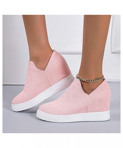 Slip on Sneakers Women, Walking Shoes for Women Arch Support Comfort Fashionable Slip on Breathable Sneakers Pink $16.45 Athl...