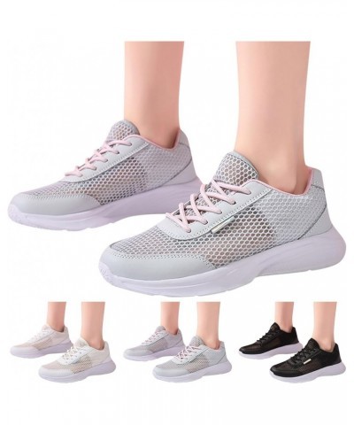 Women Sneakers Soft Lightweight Casual Tennis Shoes Casual Walking Canvas Slip on Shoes Gym Shoes Tennis Shoes Grey $17.15 Lo...