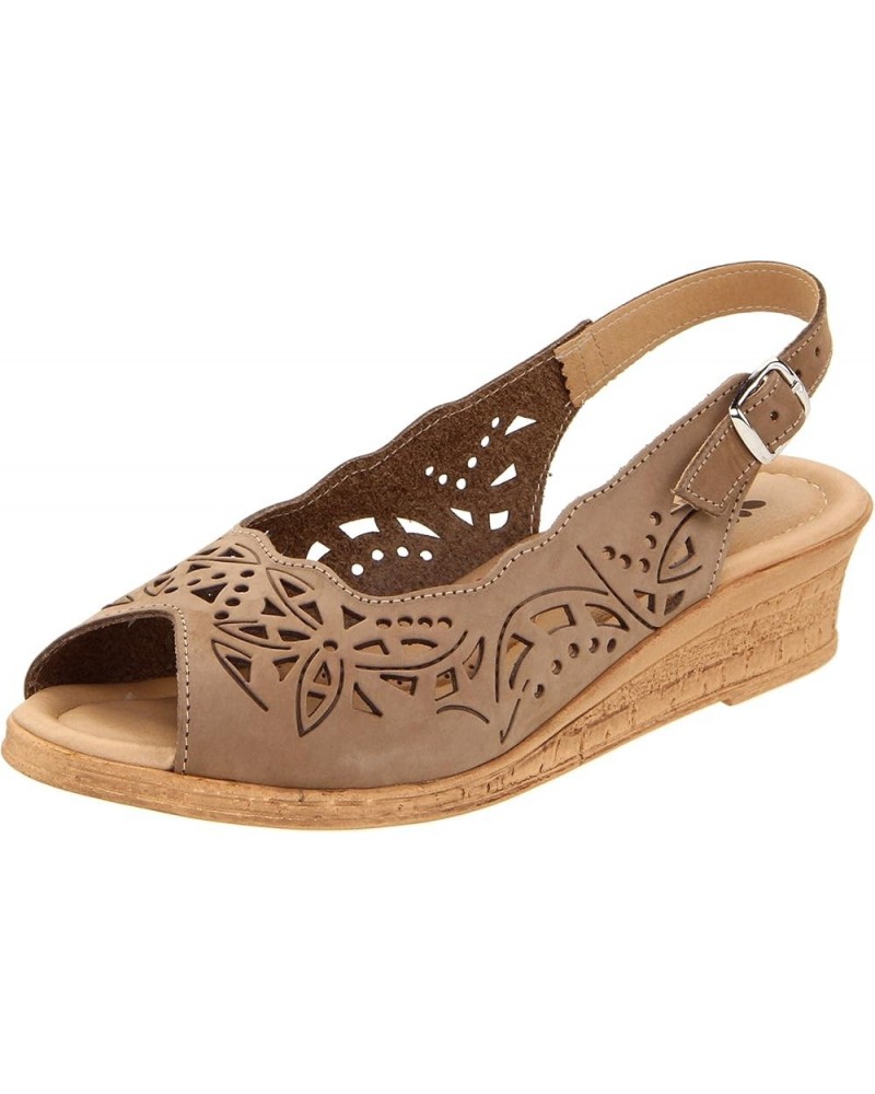 Women's Orella Slingback Sandal2 Beige $32.25 Sandals