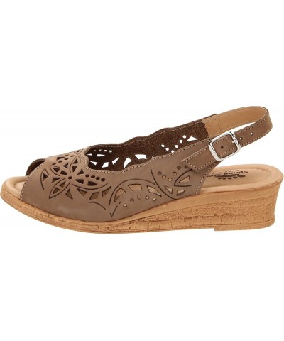 Women's Orella Slingback Sandal2 Beige $32.25 Sandals