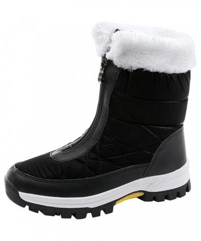 Snow Boots for Women 2023 Trendy Winter Boots for Women Waterproof Snow Size 10 Womens Size 10 1/2 Wide Winter Boots Outdoor ...