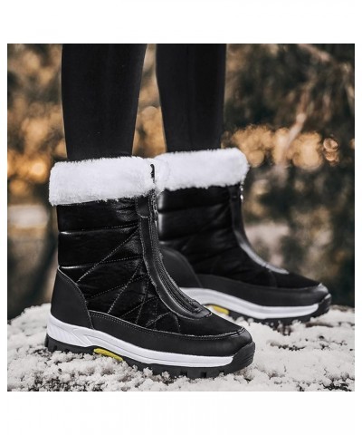 Snow Boots for Women 2023 Trendy Winter Boots for Women Waterproof Snow Size 10 Womens Size 10 1/2 Wide Winter Boots Outdoor ...