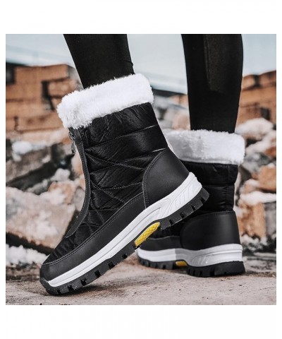 Snow Boots for Women 2023 Trendy Winter Boots for Women Waterproof Snow Size 10 Womens Size 10 1/2 Wide Winter Boots Outdoor ...