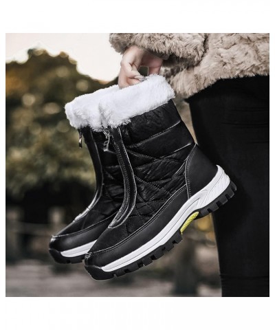 Snow Boots for Women 2023 Trendy Winter Boots for Women Waterproof Snow Size 10 Womens Size 10 1/2 Wide Winter Boots Outdoor ...