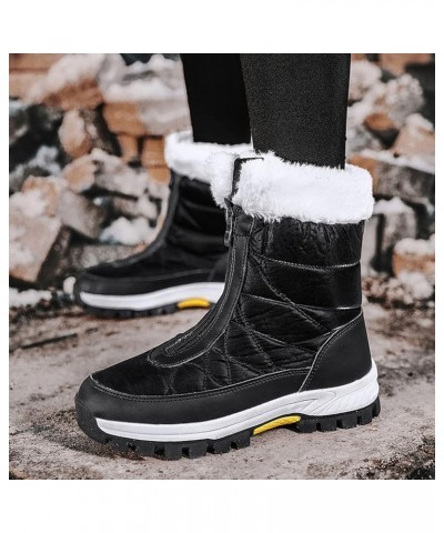 Snow Boots for Women 2023 Trendy Winter Boots for Women Waterproof Snow Size 10 Womens Size 10 1/2 Wide Winter Boots Outdoor ...