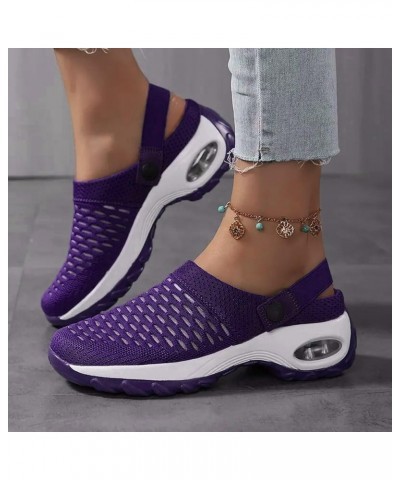 Orthopedic Sneakers for Women Women's Orthopedic Breathable Soft Shoes Walking Slip on Diabetic Foam Shoes Z01-purple $10.79 ...