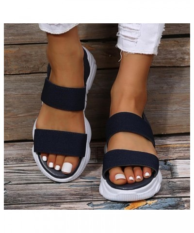 Platform Women Shoes Wedges Sneakers Platform Sandals Women Heel Rhinestone Sandals Heeled Sandals For Women Black 11 $8.92 S...