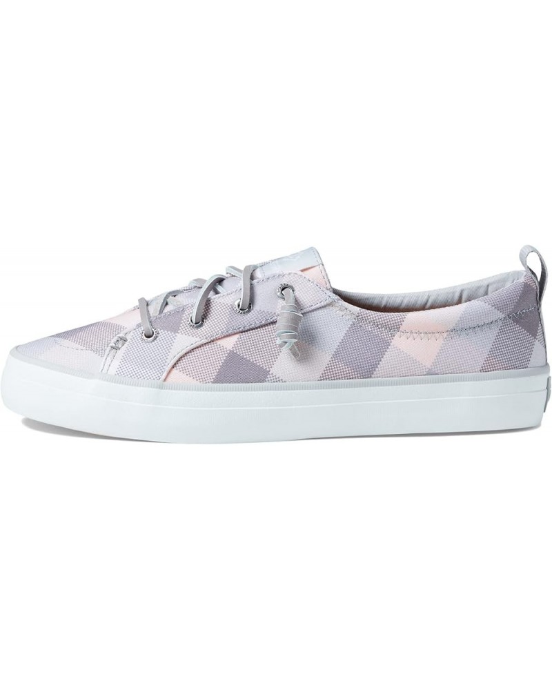 Women's Crest Vibe Seasonal Sneaker Grey Gingham $29.13 Fashion Sneakers