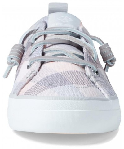 Women's Crest Vibe Seasonal Sneaker Grey Gingham $29.13 Fashion Sneakers