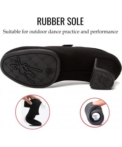 Men & Women Ballroom Dance Shoes Lace-up Latin Modern Salsa Dance Practice Teaching Performance Model 601 Black Rubber Split ...