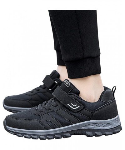 Mens Wide Width Sneakers Mens Sneakers Extra Wide Mens White Sneakers Casual Dress Shoes for Men Black $30.48 Athletic Shoes