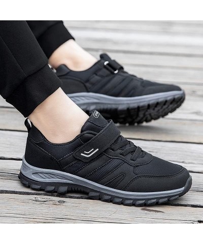 Mens Wide Width Sneakers Mens Sneakers Extra Wide Mens White Sneakers Casual Dress Shoes for Men Black $30.48 Athletic Shoes