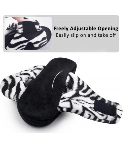 Women's Arch Support Slippers Memory Foam Adjustable Women Slippers Open Toe Hook and Loop Indoor Outdoor Soft Comfy Bedroom ...